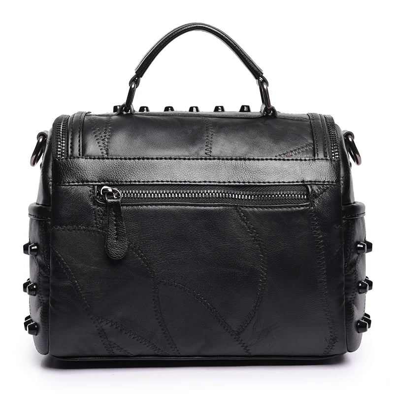 2024 Luxury Women Genuine Leather Bag Sheepskin Messenger Bags Handbags Famous Brands Designer Female Handbag Shoulder Bag Sac