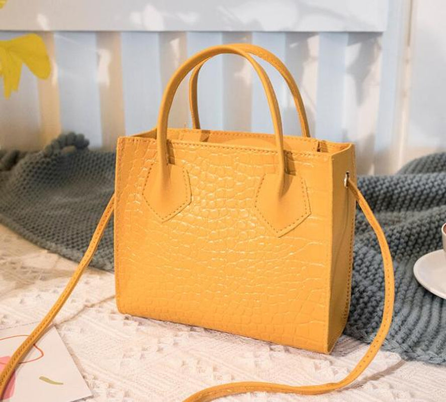 Ladies Shoulder Bag Women Handbags Crocodile Pattern Mini Female Luxury Designer Handbag Open Young Girls Sac a Main Femme