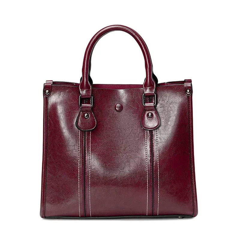 Women'S Leather Handbag Tote Large-Capacity Ladies Shoulder Bags Luxury Handbags Versatile Designer Fashion Ladies Large Tote