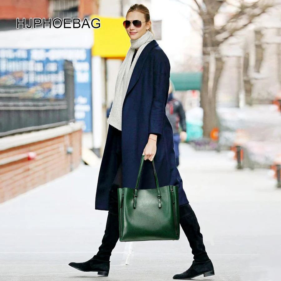 HJPHOEBAG Women Bag Luxury Handbags Women Bags Designer Female Tote Bag Bucket Handbag High Quality Zipper Handbag YC021