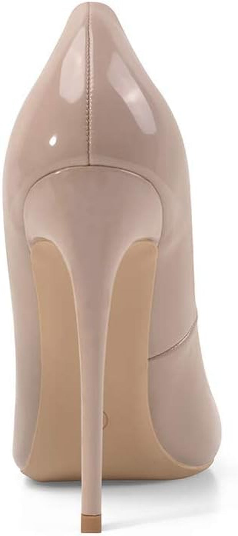 Women Pumps, Pointed Toe High Heel 4.7 Inch/12Cm Party Stiletto Heels Shoes Nude 12