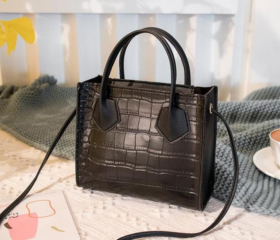 Ladies Shoulder Bag Women Handbags Crocodile Pattern Mini Female Luxury Designer Handbag Open Young Girls Sac a Main Femme