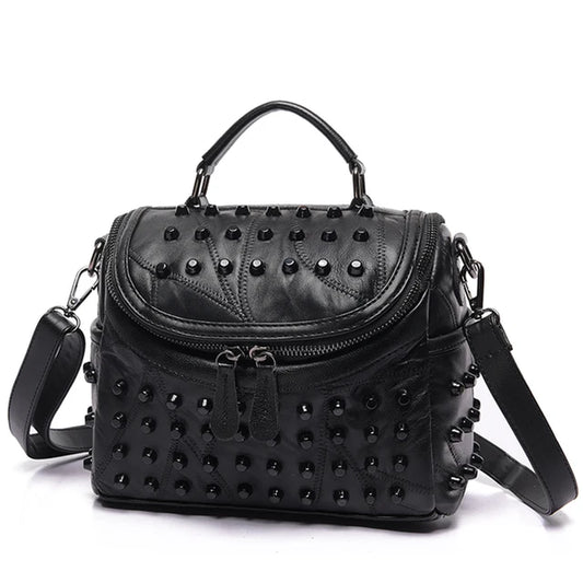 2024 Luxury Women Genuine Leather Bag Sheepskin Messenger Bags Handbags Famous Brands Designer Female Handbag Shoulder Bag Sac