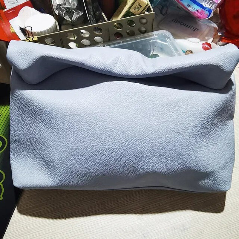 New Euro Fashion Curled Handbags Hot Office Mobile Phone Pockets Women'S Handbag High Quality Portable Genuine Leather Handbags
