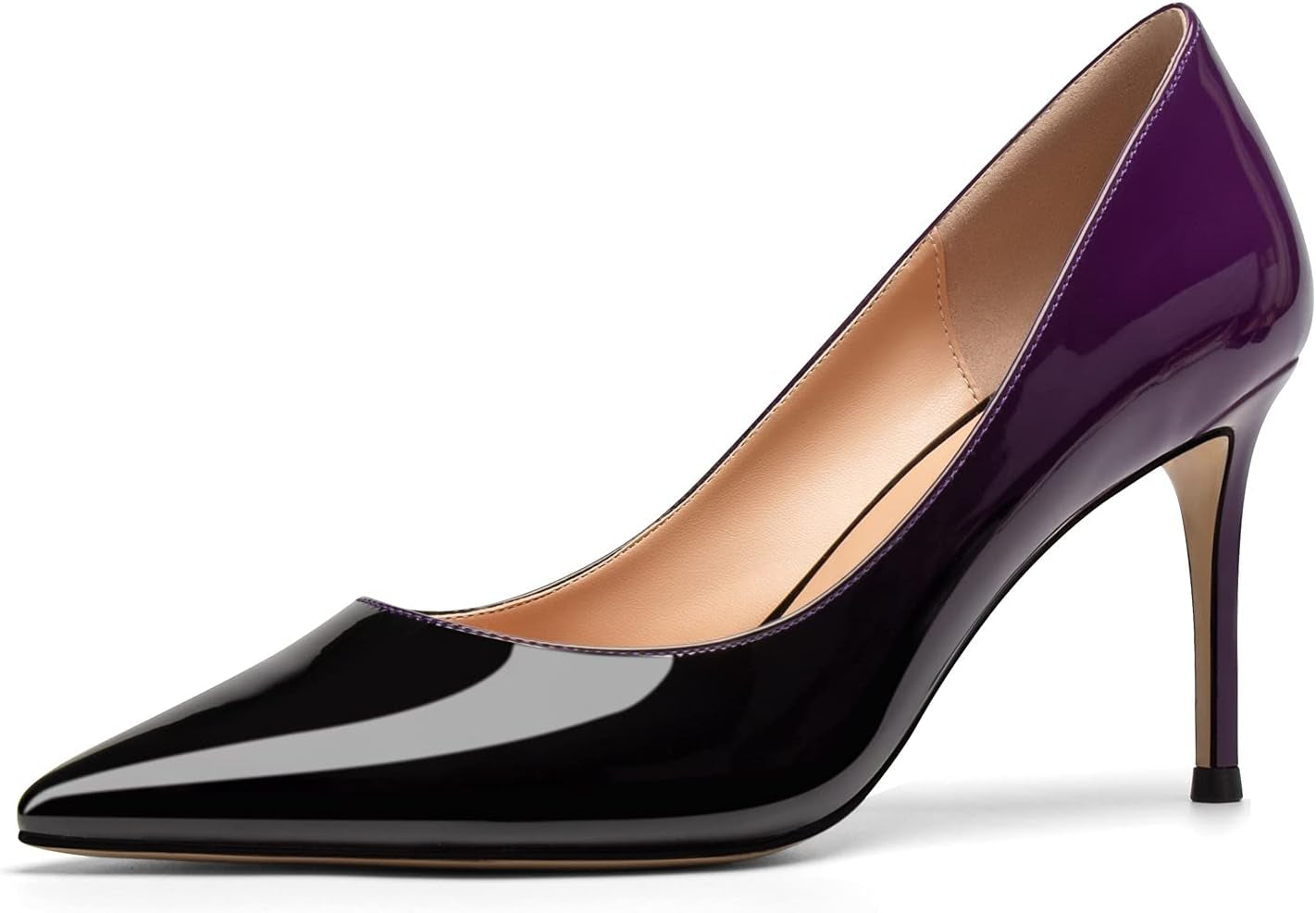 Women'S Pointed Toe High Heels Gradient Pumps Stiletto Heels Usual Wedding Party Dress Shoes
