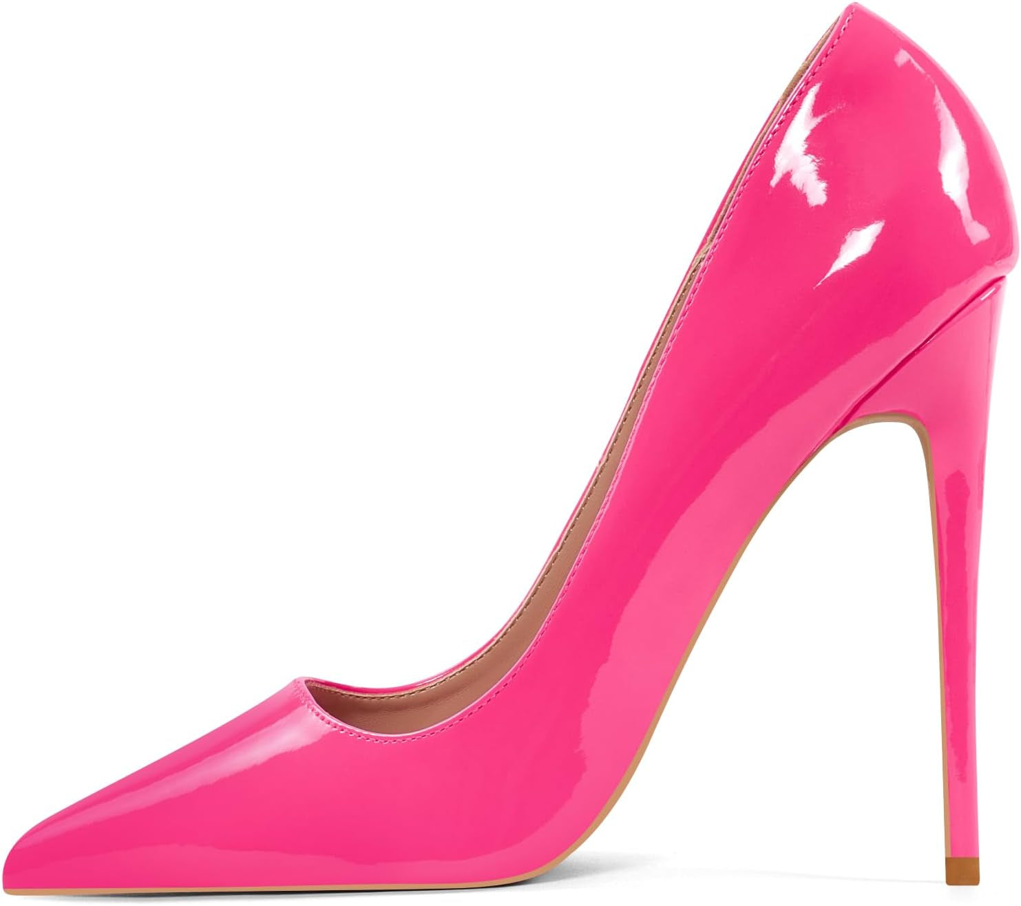 Women Pumps, Pointed Toe High Heel 4.7 Inch/12Cm Party Stiletto Heels Shoes