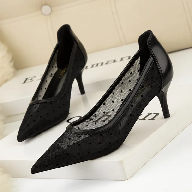 Black Heels Brand Shoes Woman Pumps Shoes for Women 2024 High Heels Sexy Womens Summer Shoes Stiletto Heels Женские Туфли Talons