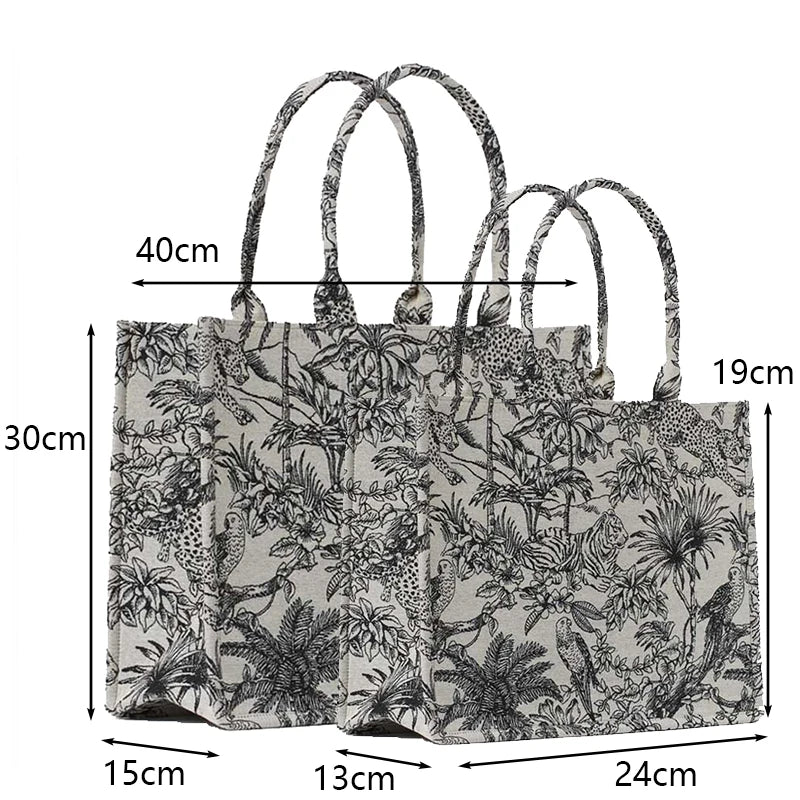 Fashion Luxury Designer Handbag Brand Bag Purses and Handbags for Women Shopper Jacquard Embroidery Beach Shoulder Tote Bag