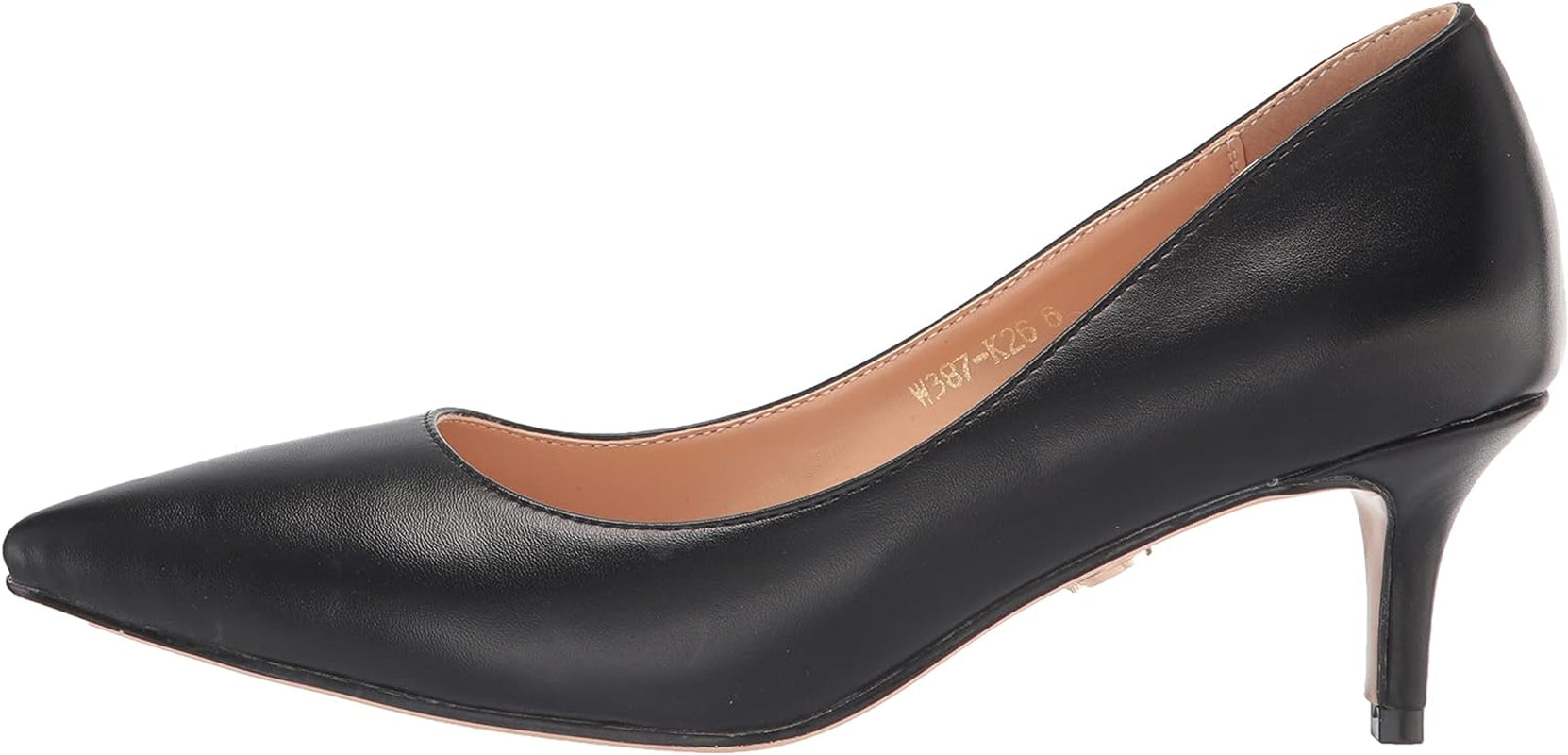Valerie - Women'S and Comfortable Pointed Toe Kitten Heel Pumps with 2.5" Stiletto Heels in Vegan Leather. Handmade to Perfection.