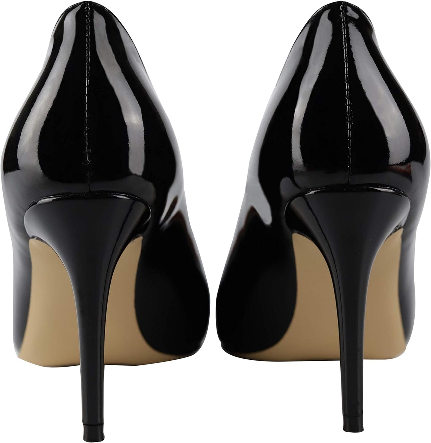 Womens Basic High Heel Pumps Slip on Pointed Toe Stiletto Heels Shoes 8.5CM Handmade Comfortable Heels