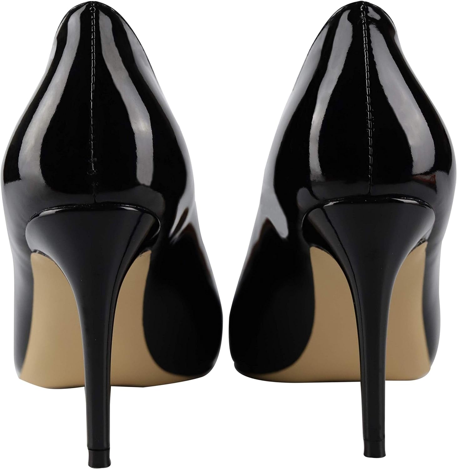 Womens Basic High Heel Pumps Slip on Pointed Toe Stiletto Heels Shoes 8.5CM Handmade Comfortable Heels
