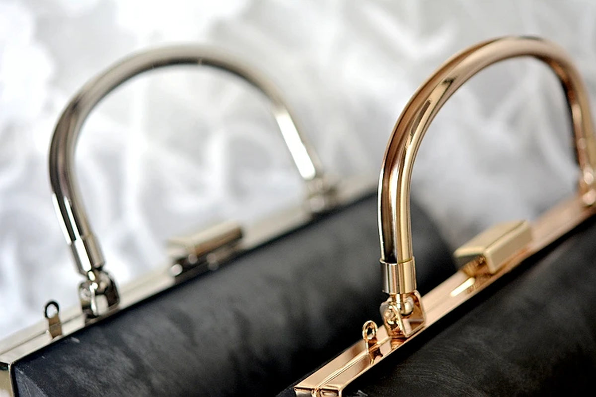 Metal Frame Box Purses Handles for DIY Handbags Evening Bag Clutch Accessories with Metal Bag Handles on Top Box Purse Frame