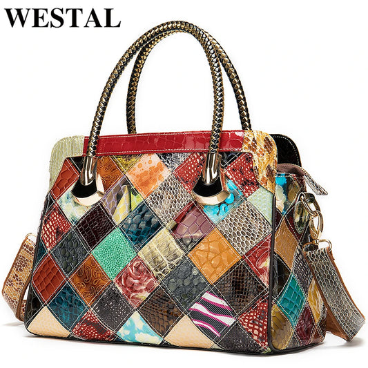 Womens Genuine Leather Handbags Women'S Leather Luxury Handbags Women Bags Designer Top-Handle Bags Messenger Bag Female