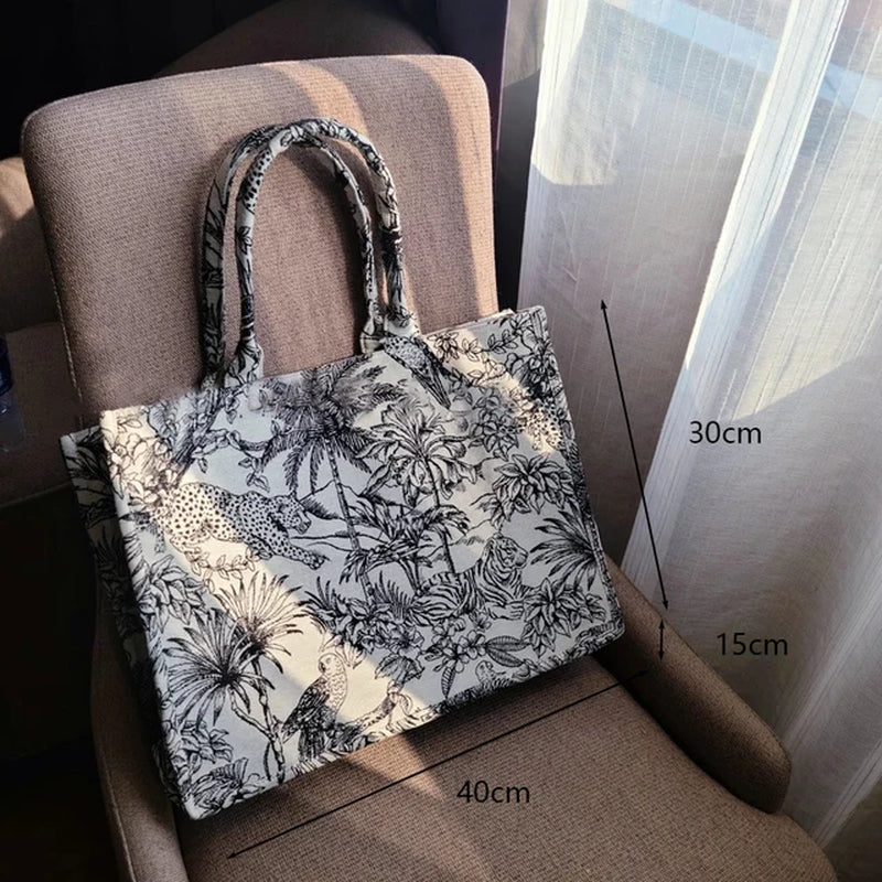 Fashion Luxury Designer Handbag Brand Bag Purses and Handbags for Women Shopper Jacquard Embroidery Beach Shoulder Tote Bag