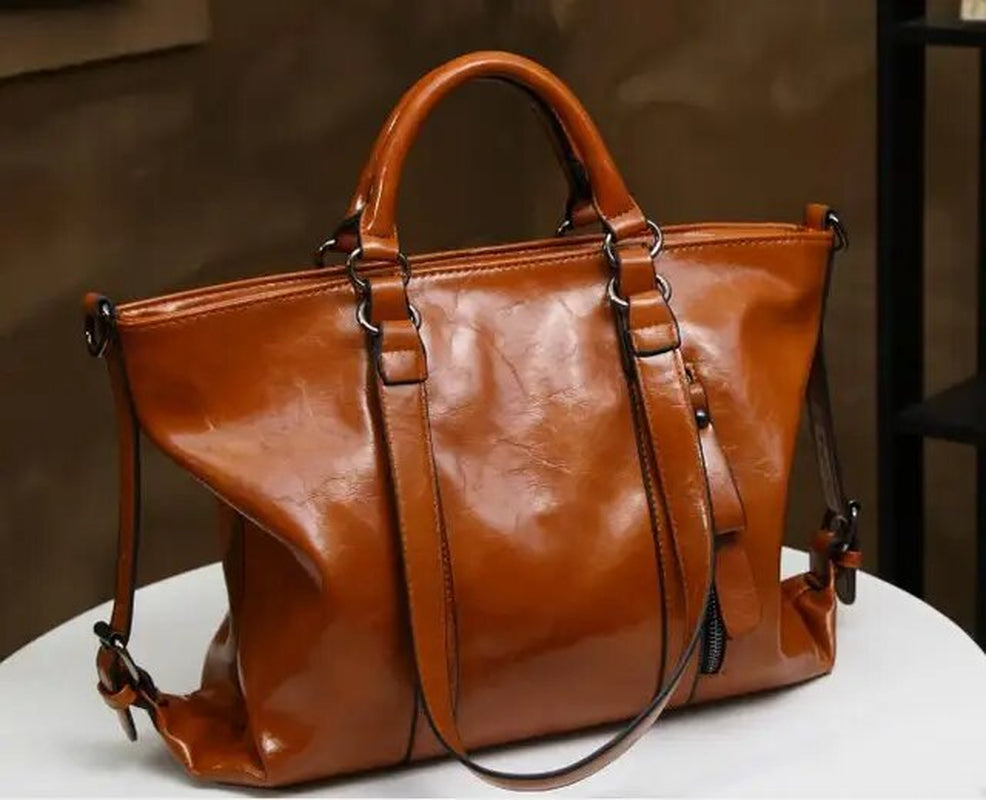Genuine Leather Bags for Women Fashion Pattern Handbags Female Messenger Bags Casual Tote Ladies Shoulder Bolsa Feminina N405