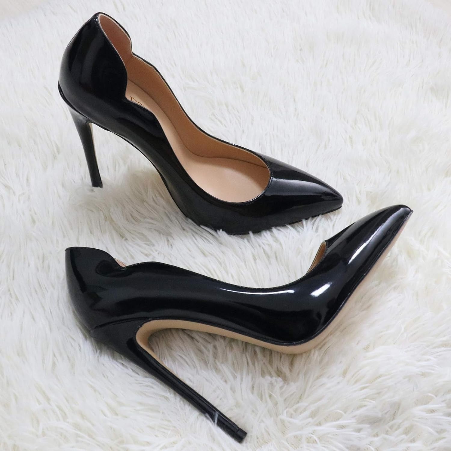 High Heels for Women, 4.72 Inch/12Cm Pointed Toe Dress Shoes Stiletto Heels Evening Party Pumps