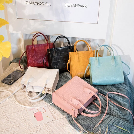 Ladies Shoulder Bag Women Handbags Crocodile Pattern Mini Female Luxury Designer Handbag Open Young Girls Sac a Main Femme
