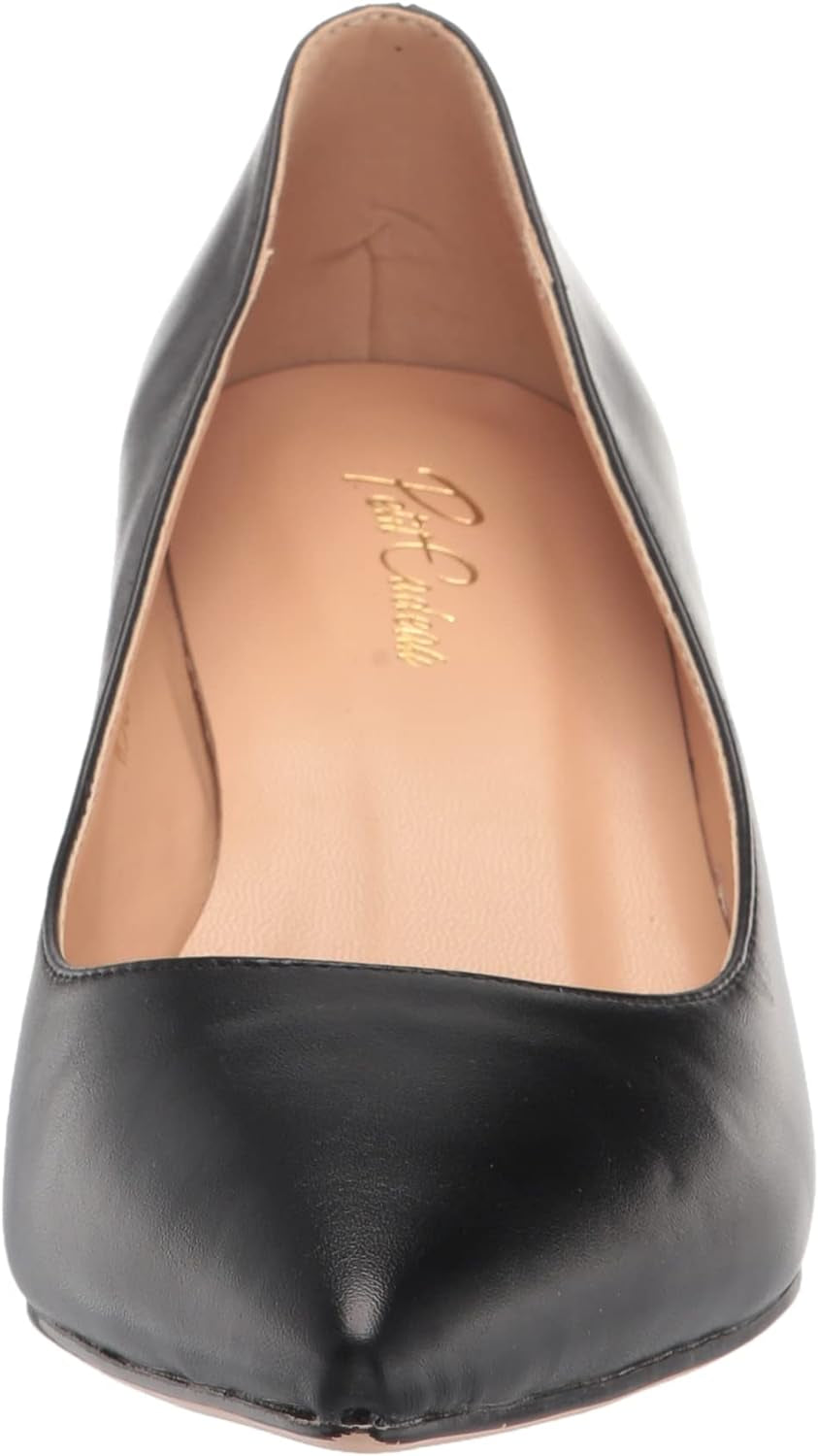 Valerie - Women'S and Comfortable Pointed Toe Kitten Heel Pumps with 2.5" Stiletto Heels in Vegan Leather. Handmade to Perfection.