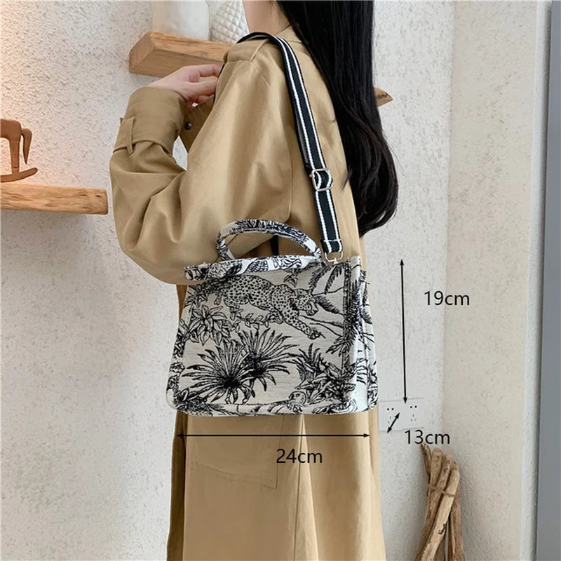 Fashion Luxury Designer Handbag Brand Bag Purses and Handbags for Women Shopper Jacquard Embroidery Beach Shoulder Tote Bag