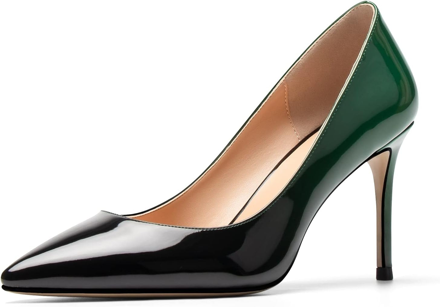 Women'S Pointed Toe High Heels Gradient Pumps Stiletto Heels Usual Wedding Party Dress Shoes
