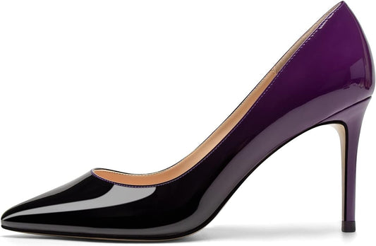 Women'S Pointed Toe High Heels Gradient Pumps Stiletto Heels Usual Wedding Party Dress Shoes
