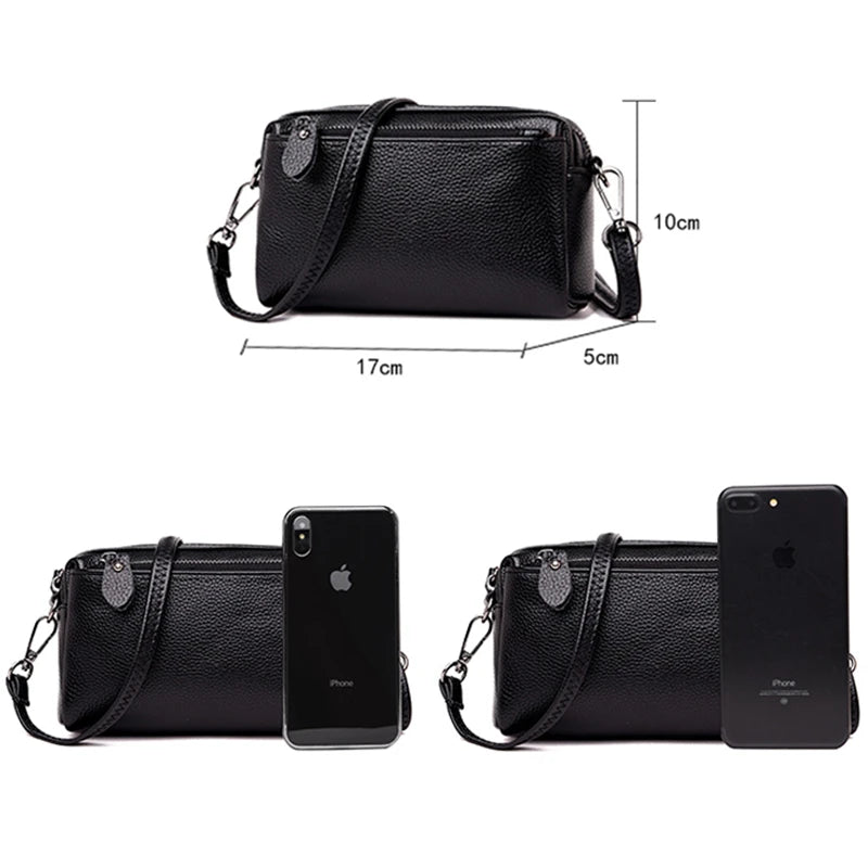 Genuine Brand Mini Shoulder Bags for Women 2021 Messenger Bags Ladies Leather Handbag Purse and Handbags Female Crossbody Bag