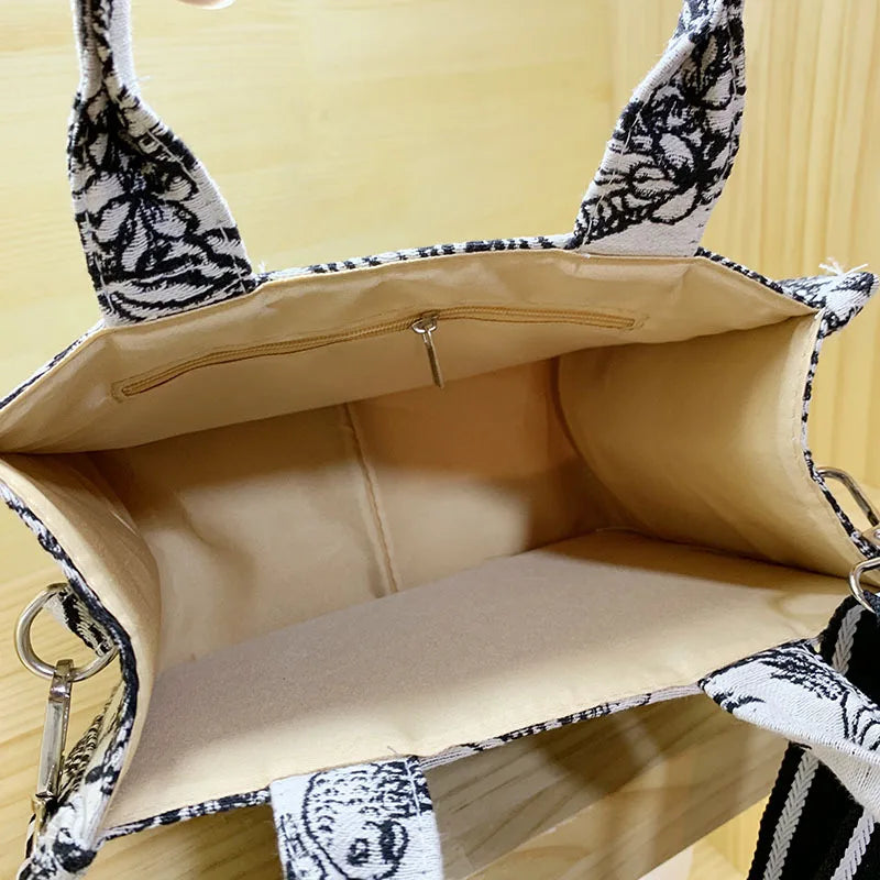 Fashion Luxury Designer Handbag Brand Bag Purses and Handbags for Women Shopper Jacquard Embroidery Beach Shoulder Tote Bag