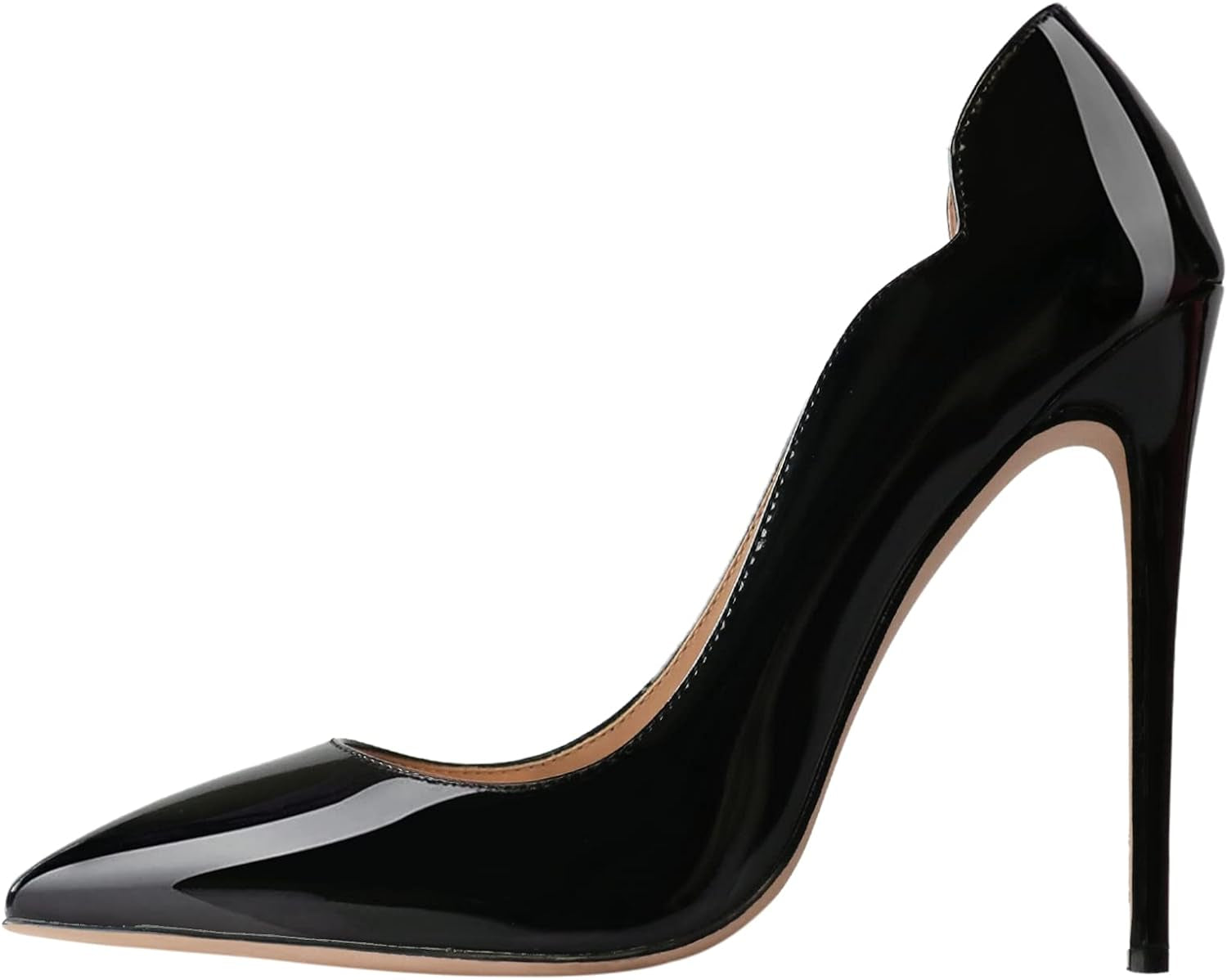 High Heels for Women, 4.72 Inch/12Cm Pointed Toe Dress Shoes Stiletto Heels Evening Party Pumps