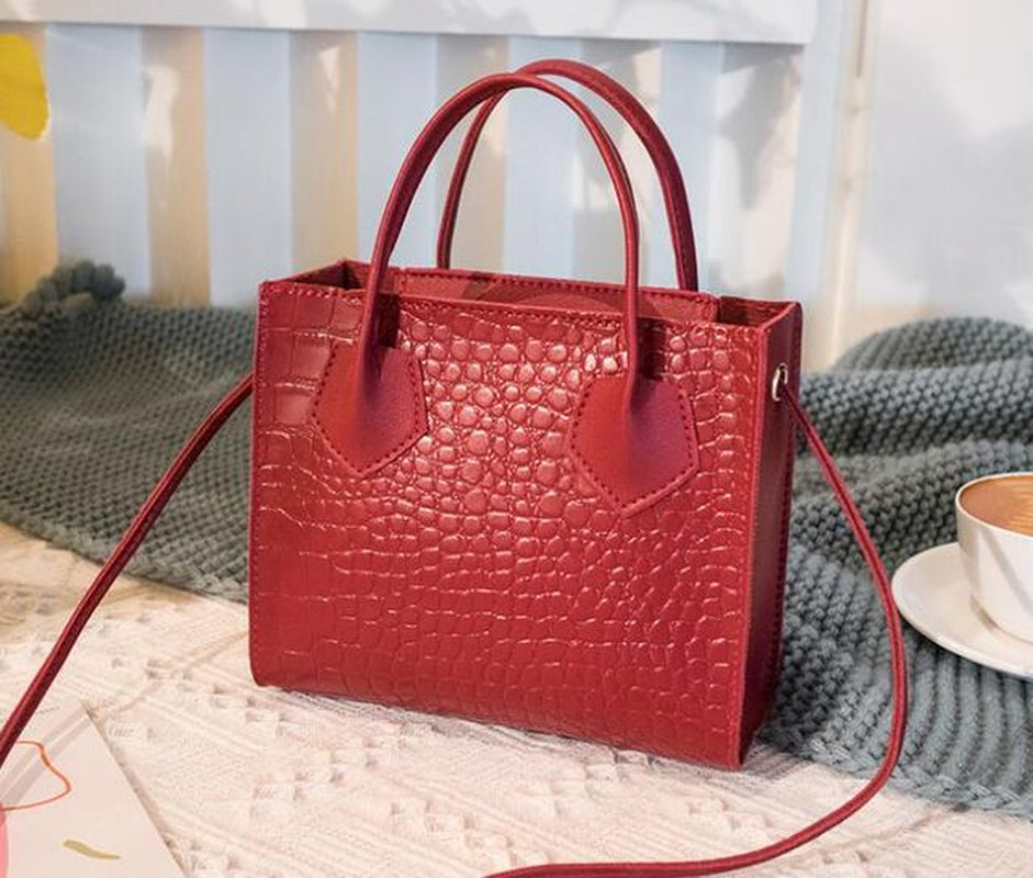 Ladies Shoulder Bag Women Handbags Crocodile Pattern Mini Female Luxury Designer Handbag Open Young Girls Sac a Main Femme
