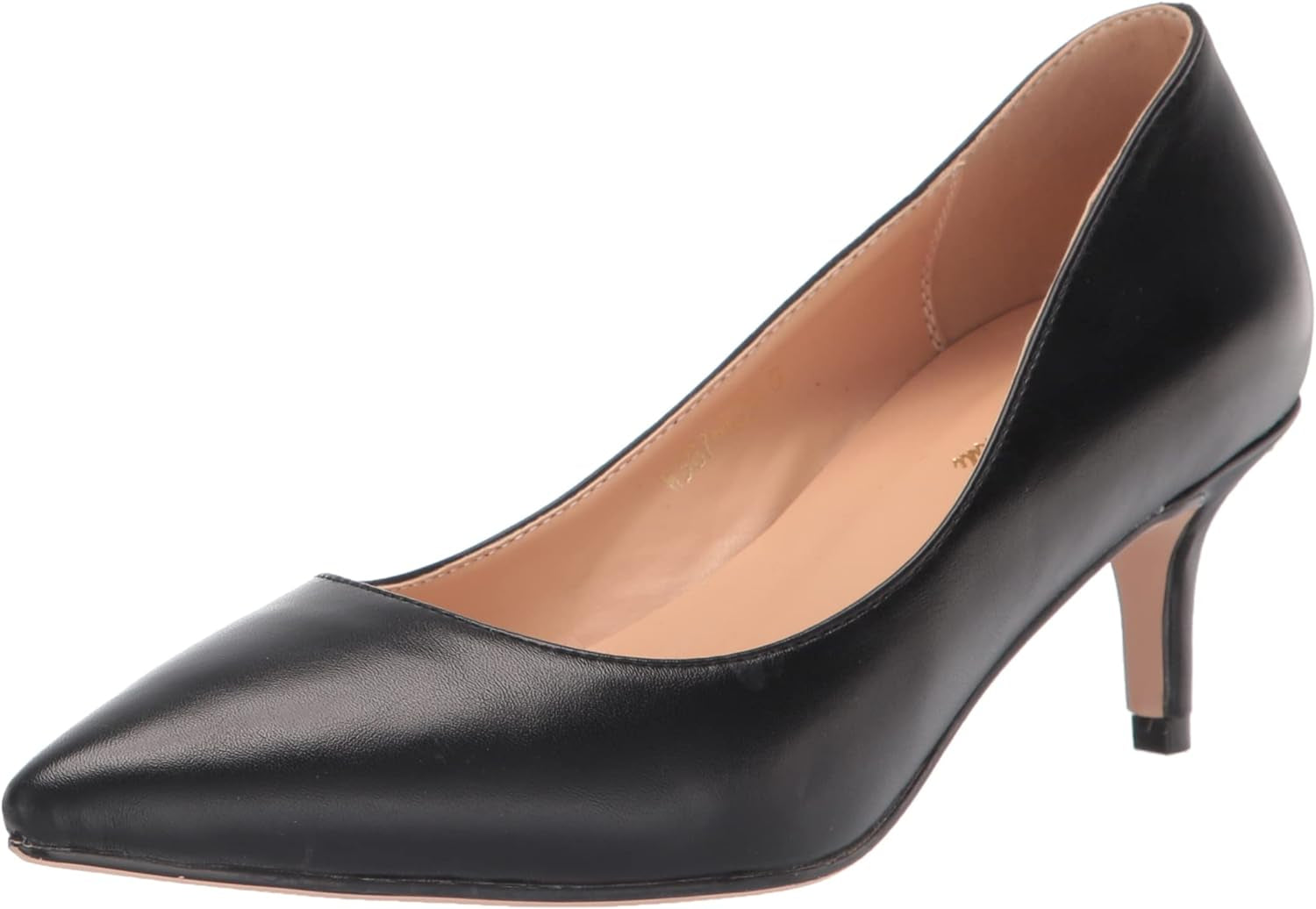 Valerie - Women'S and Comfortable Pointed Toe Kitten Heel Pumps with 2.5" Stiletto Heels in Vegan Leather. Handmade to Perfection.