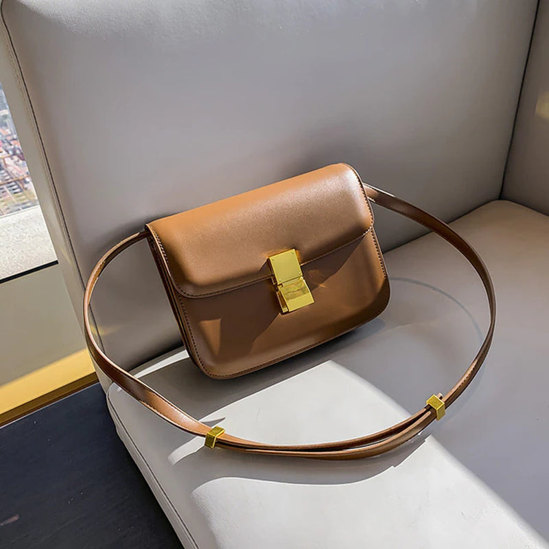 Women’S Genuine Leather Shoulder Bag 2022 Trend Brand Small Square Bags Luxury Designer Handbag Fashion Messenger Bagstofu Bags
