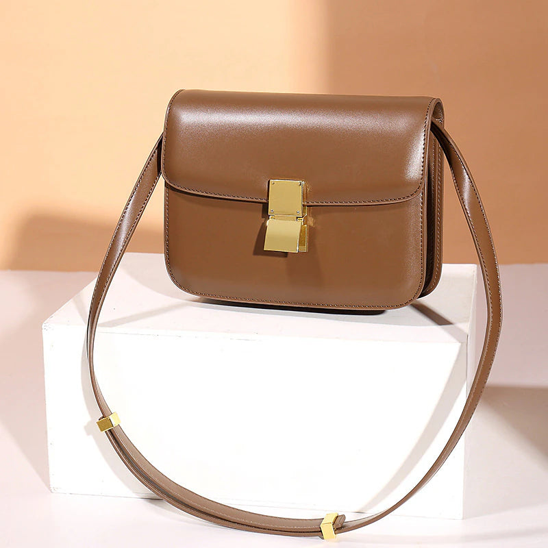Women’S Genuine Leather Shoulder Bag 2022 Trend Brand Small Square Bags Luxury Designer Handbag Fashion Messenger Bagstofu Bags